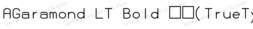 AGaramond LT Bold 常机(TrueType) (Wes字体转换